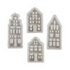 Plaster Canal House Figurines Mold Versatile Plaster Accessory Mould Set for Crafting Canal House Display Ornaments