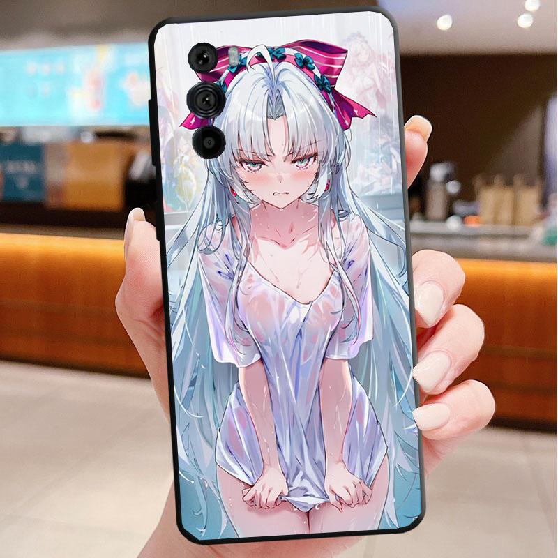 Phone Case For Motorola Edge 50 40 Pro 60 50 40 30 Ultra Neo Fusion Moto G Play G Stylus G Power G Anime Girl
