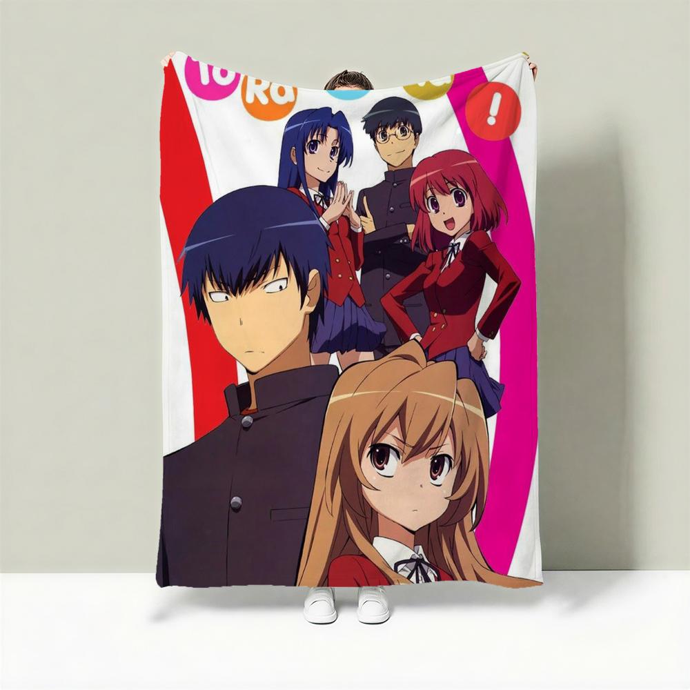 Anime T-Toradora! Throw Lightweight 240g Flannel Blanket Soft Skin-friendly for Summer Cooling 75cmx90cm