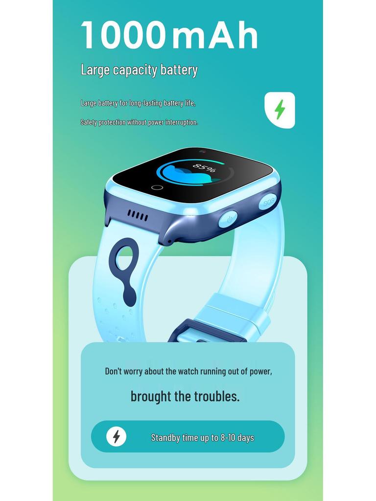 K9 Student 4G Smartwatch for Kids: Durable, Waterproof with Video Calling & GPS