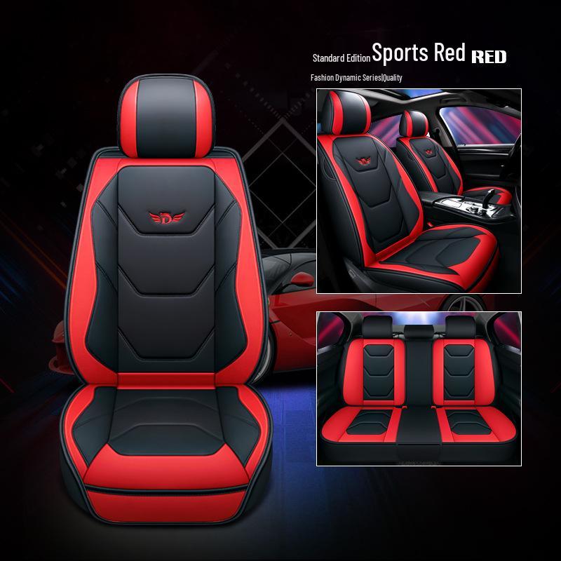 Leopard CT7 Leather Seat Cushion: Universal, All-Season Full Coverage for D22 Navara Rich Pickup.