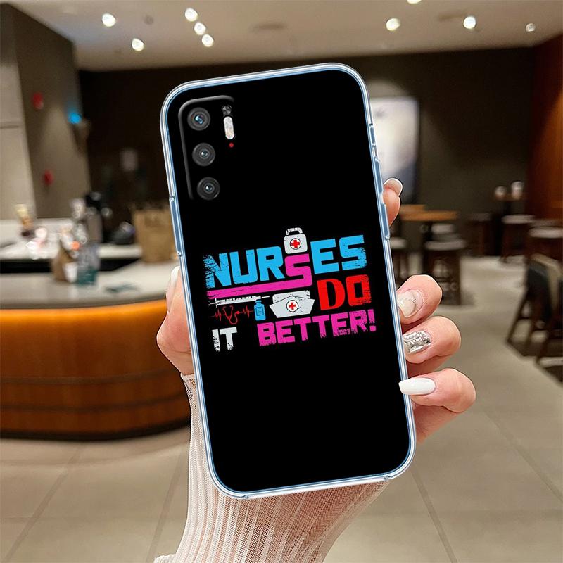 RE22 Doctor Nurse Transparent Phone Case for Motorola Moto G40 G04 G05 One Ace Action  Fusion + Plus Hyper Macro Vision Zoom