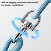 Double-ended P Chain Dog Leash Non-Slip Handle High-Density Nylon Braided Rope Adjustable Length Y-Shaped Pet Leash