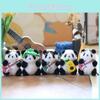 Söt Nyhet Panda Nyckelring Ultramjuk Plyschleksak Björn Gosedjur Väskdekoration