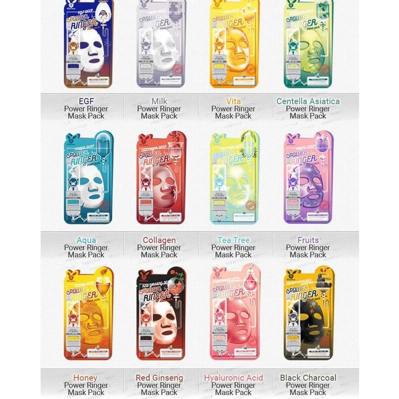Elizavecca - Deep Power Ringer Mask Pack Bundle Set - 10 Types