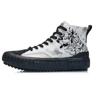 Li Ning Disney Collaboration Series High-Top Skate Shoes Women Skate Shoes Phantom-Black AGCR180-5