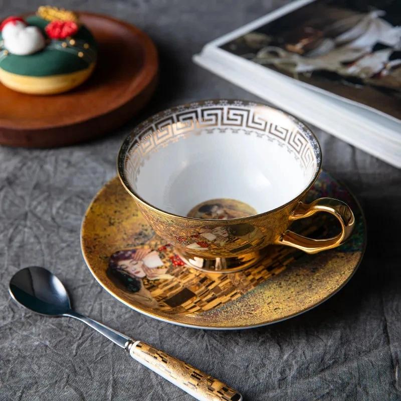 European-style bone china high-value coffee cup gift box set ceramic cups tea sets afternoon tea cups and companion gifts