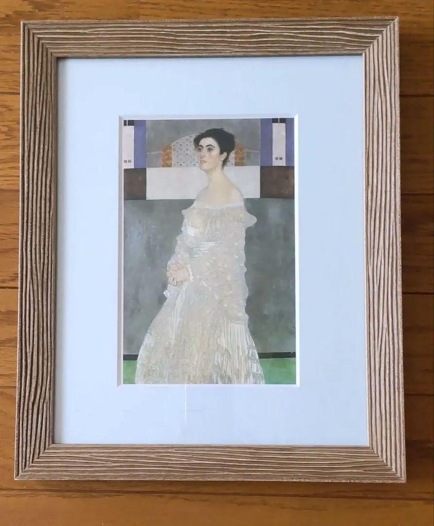 [USED] Klimt Portrait of Margaret Stonborough (framed with sale mat) 28 x 34 cm