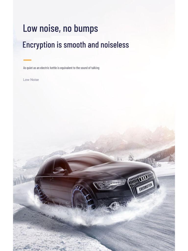 Uniwersalne łańcuchy antypoślizgowe do samochodów osobowych i SUV-ów - Łamiące lód, zapewniające trakcję na śniegu