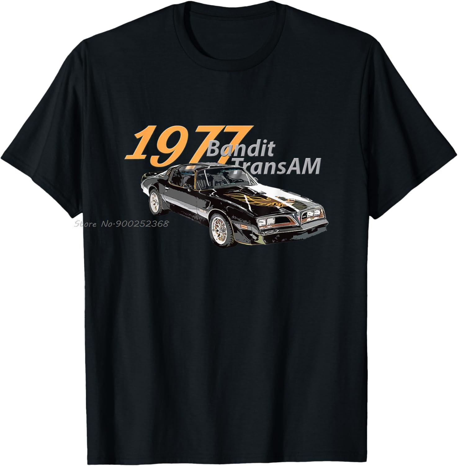 

Classic Cars 1977 Bandit TransAm American Muscle Cars Icon TShirt Fitness Cotton Tshirt Oversized T Shirt Men Clothing S