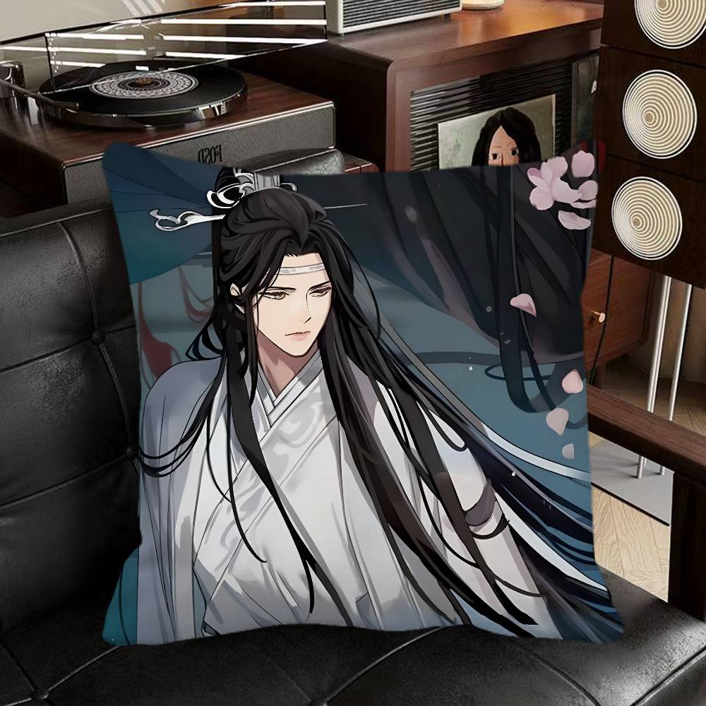 Lan XiChen Mo Dao Zu Shi Anime Pillow Case Square Pillow Bedroom Sofa Leisure Comfort Cushion Car Home Decoration