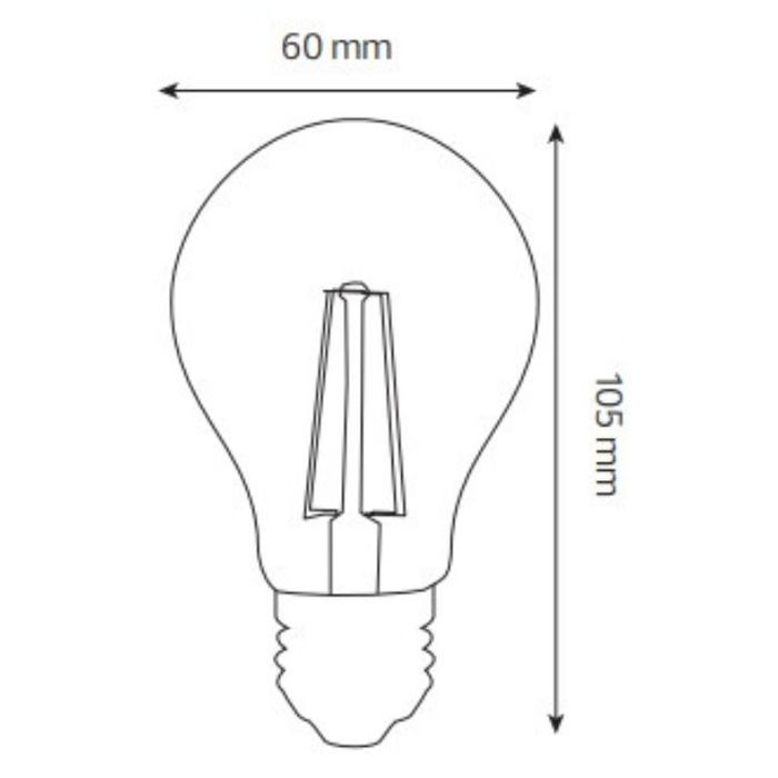 Ampoule LED - HOROZ ELECTRIC - E27 - 8W - Blanc neutre - 30000 heures de vie