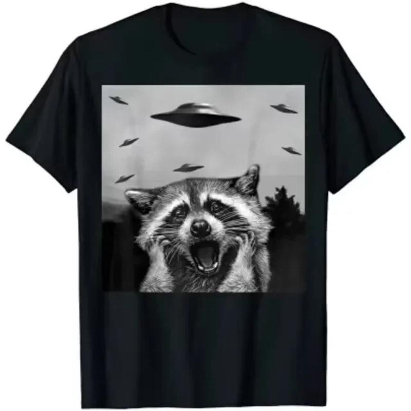 

Cute UFO Cat Dog Graphic Print Tshirts Summer Women Unisex Casual Fashion Funny Oversize Crew Neck Short Sleeve Tops Tshirts S