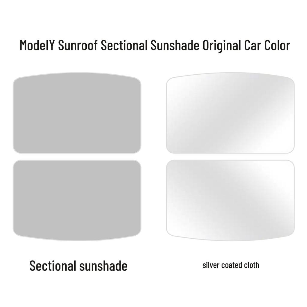 Tesla Model Y Sunroof Sunshade Split - Interior Sky Screen Protection