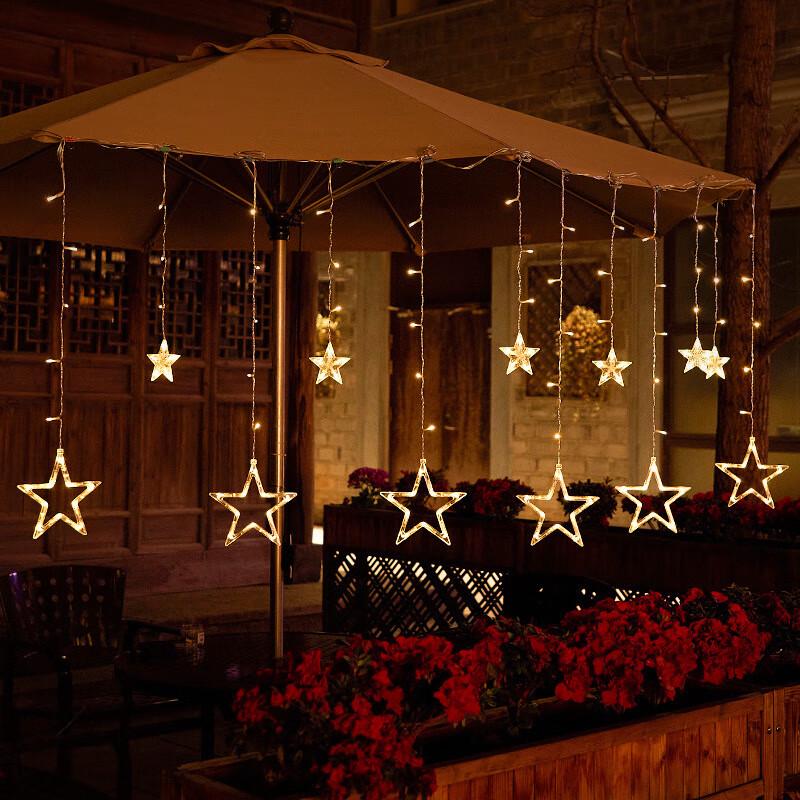 Moon Star Curtain String Lights