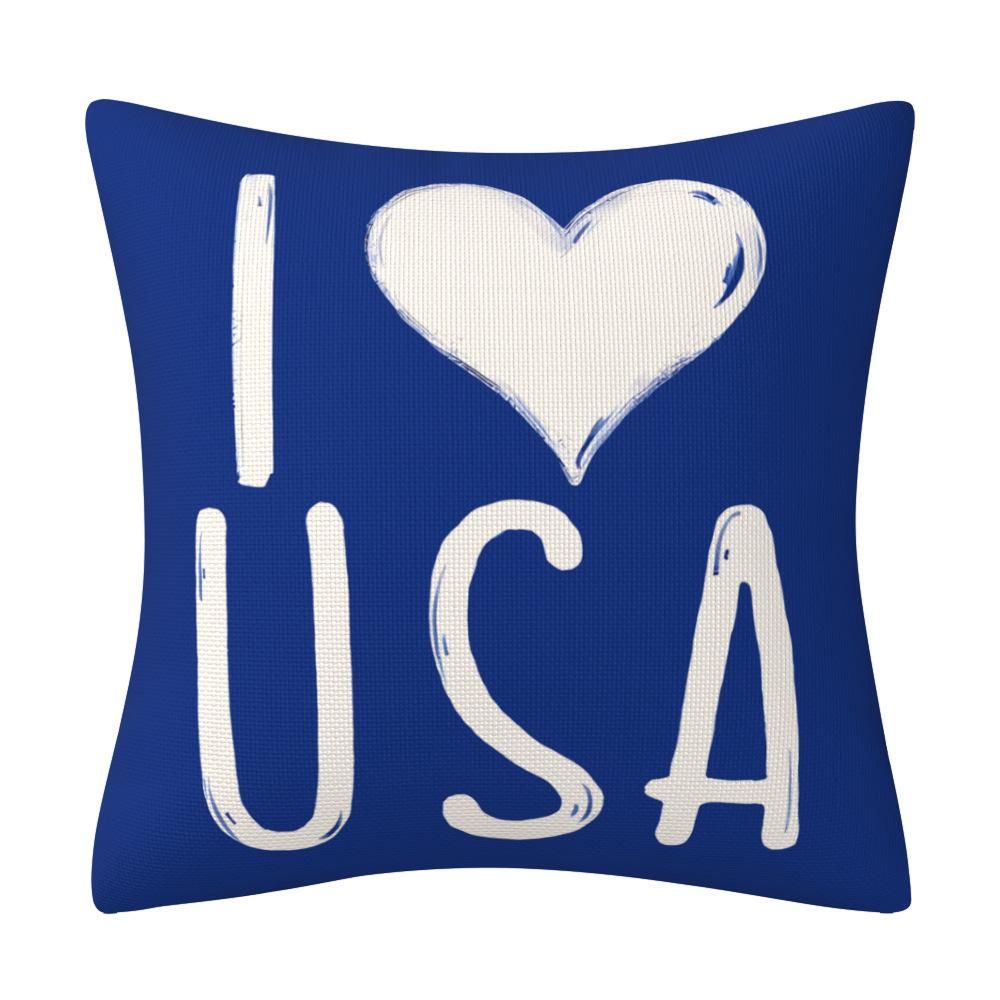 

Новая наволочка ко Дню Независимости Американский флаг со звездами и полосами Наружная наволочка Домашнее украшение Наволочка 45 * 45Cm (excluding pillow core)