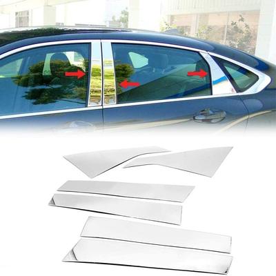 Araba pencere ayağı direkleri kapı süsleri kapak çıkartmalar Chevrolet Impala 2014-2020 için krom kaplama