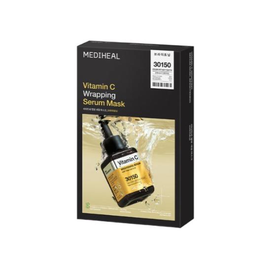 MEDIHEAL Vitamin C Wrapping Serum Mask Brightening & Radiance Care 25ml x 10 Sheets