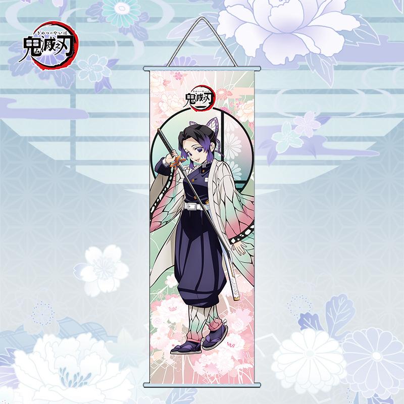 New Demon Slayer Hanging Paintings Reel Long Cartoon Kamado Nezuko Poster Wall Decoration Holiday Gifts Anime Peripherals