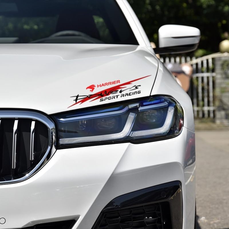 MUGEN Car Samochód Światło Brew Maska Sportowy Umysł Litera Przednia Pokrywa Karoseria Samochodu Naklejka Naklejka na Reflektor Samochodowy, 1 sztuka naklejka, Naklejka, Naklejka, Dekoracja,