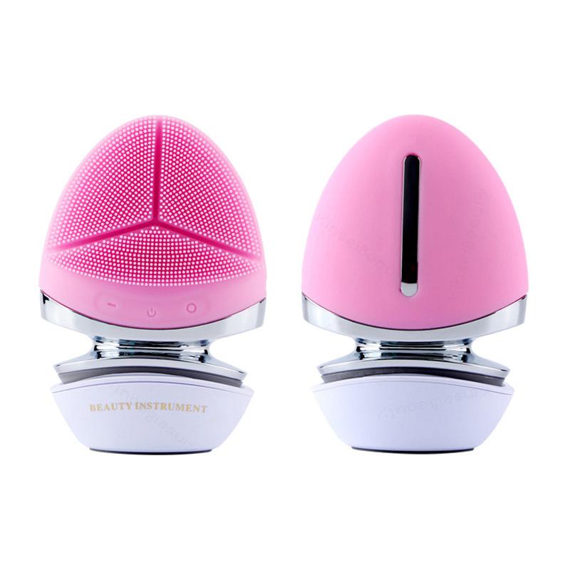 Facial Cleansing Brush Electric Facial Cleanser Washing Brush Mini Electric Facial Brush Waterproof Microcurrent Facial Brush