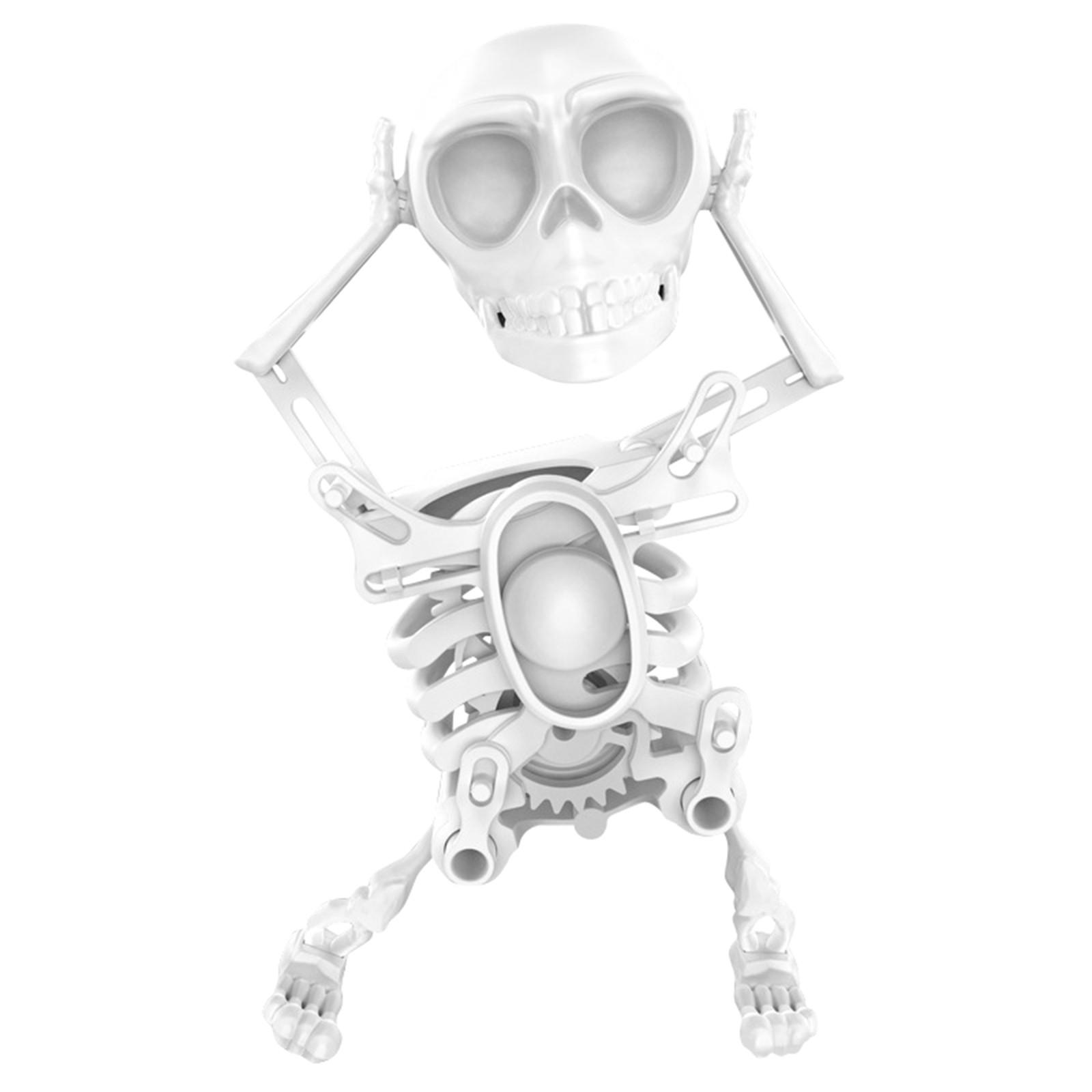 

Танцующие и качающиеся 3D-игрушки-скелеты, Танцующие игрушки-скелеты, Заводные танцевальные игрушки-скелеты, Танцевальные игрушки для снятия стресса, Заводные настольные игрушки One Size белый