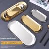 Huahuang Oval Korean Style Stainless Steel Serving Tray
