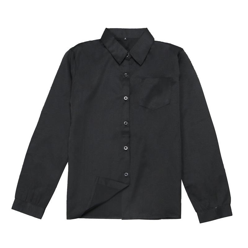 Women's Long Sleeve Pointed Collar JK Uniform Shirt for Students and Workwear (Spring/Autumn)
