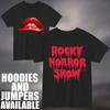 T-shirt Labbra Rosse Rocky Horror Show Film Horror Cult Fan Gotico Tee di Halloween
