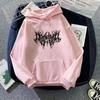 Women's Hooded Long Sleeve Sweatshirt Loose Fit Gothic Graphic Print Pullover Top 2022 Winter Hip Hop Vintage Streetwear Hoodie