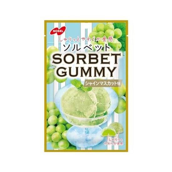 Nobel Seika Sorbet Gummies Shine Muscat Flavor 50g 6 pieces