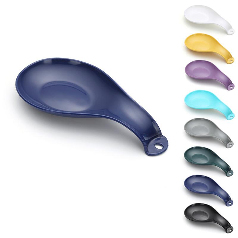 2Pcs Heat-Resistant Spoon Rest Pp Spoon Pad Holder Cooking Spoon Rest Coffee Spoon Holder Dishwasher Safe Spoon Rest dark blue 2pcs