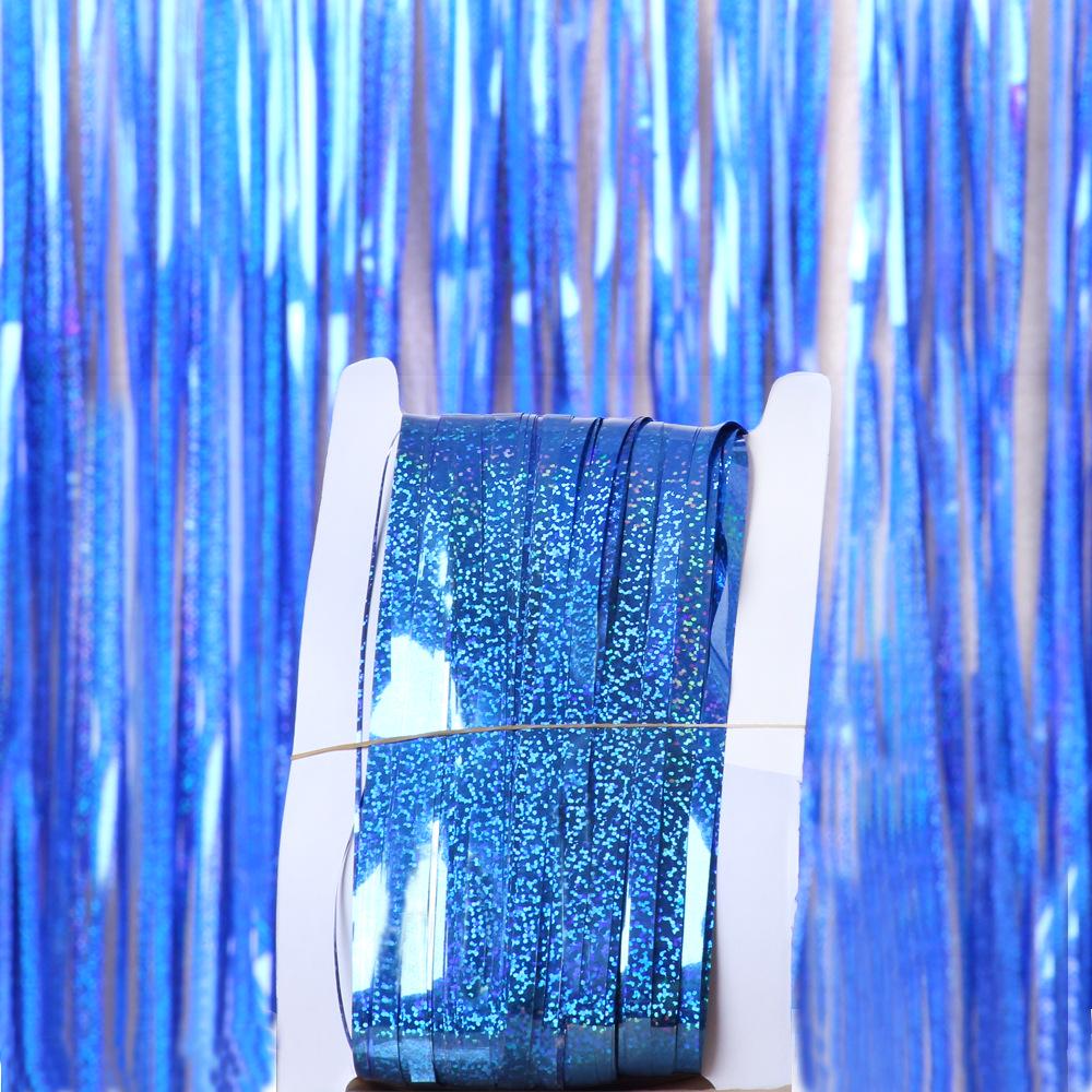 Laser Rain Curtain Birthday Party Decoration for Children - Creative Tassel Festival Backdrop
