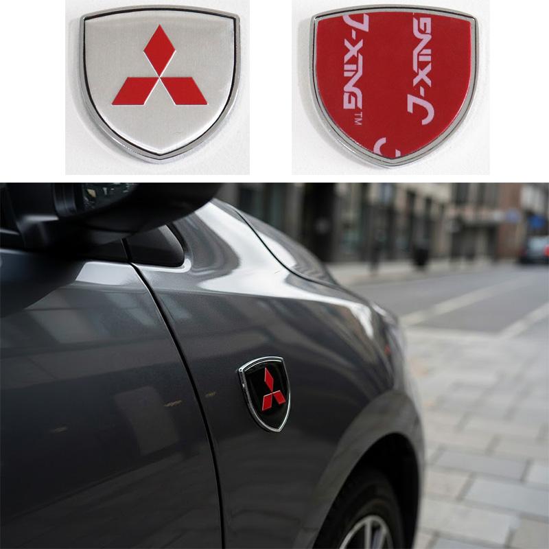 

1pcs Mitsubishi 3D 38mm metal Car Fender side logo Car door Rear Bumper tail door Emblem car door sticker Accessories 1pcs Fender side&Mitsubishi