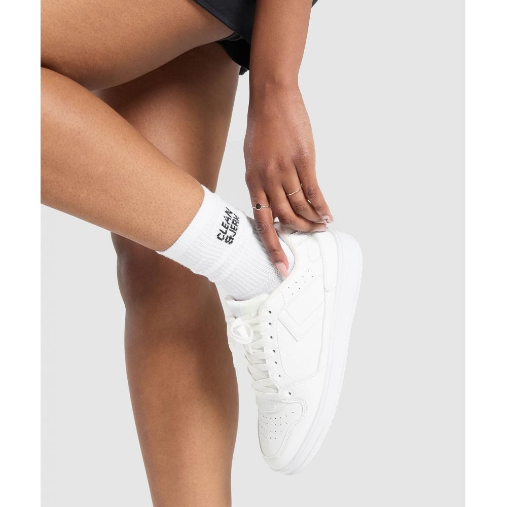 Gymshark Tricou grafic de haltere cu mânecă scurtă alb I1b3k Wb57