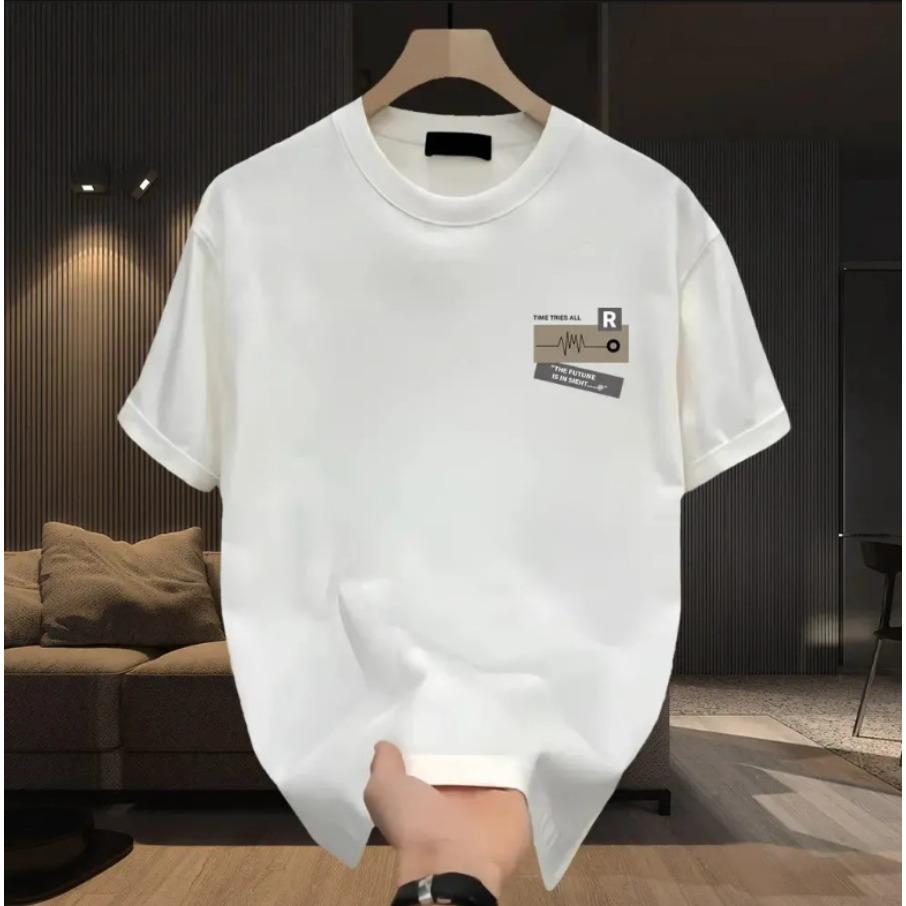 Summer Men Women Round Neck Short Sleeve Print T Shirt Breathable Sport Tops