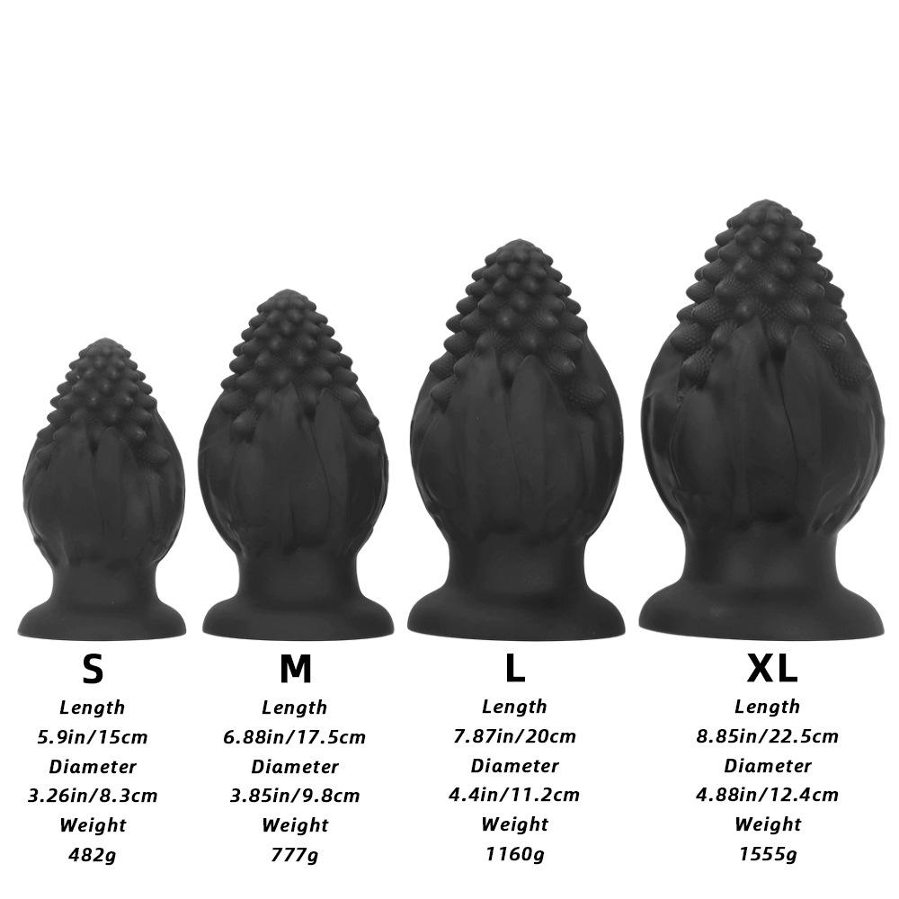 Liquid Silicone Oversized Anal Plug Suction Cup Anus Anus Anus Chrysanthemum Fist Sex Toy Anal Expansion Penis