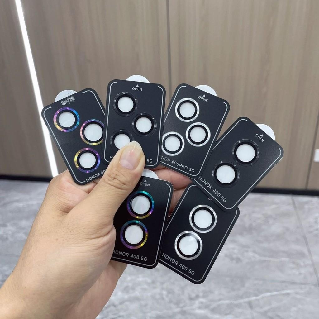 For Honor Magic V Flip 2 Metal Ring Tempered Glass Camera Lens Protector For Honor 400 Pro Lite Positioning Protective Lens Film
