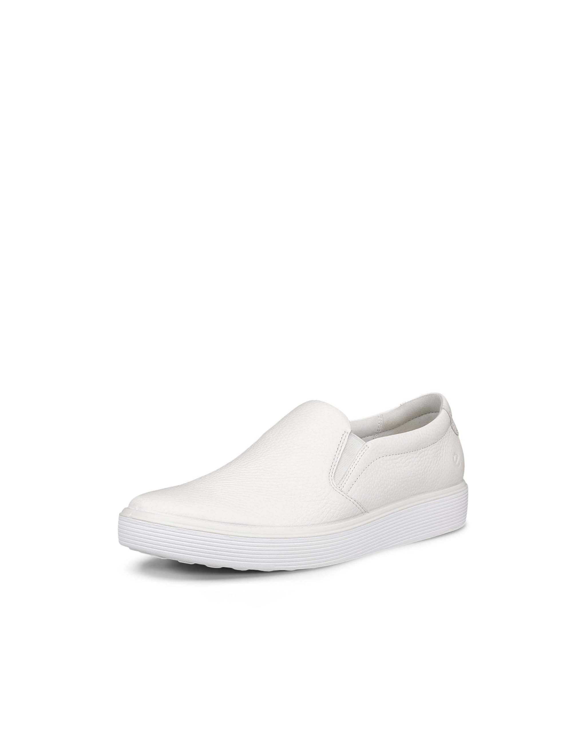 

ECCO SOFT 60 W Women s Genuine Leather Slip-On Sneakers, 21925301007, White, Size 23.5 cm, 3E
