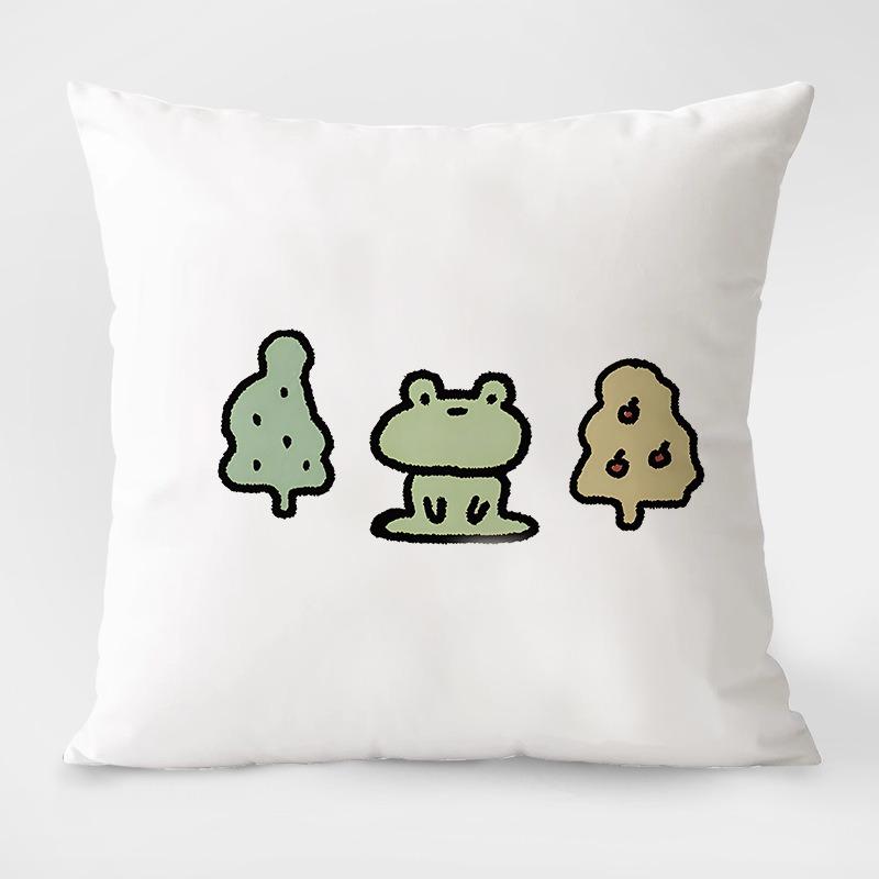 Cute Cartoon Animal Simple Pillowcase Dormitory Decoration Office Living Room Sofa Home Pillowcase