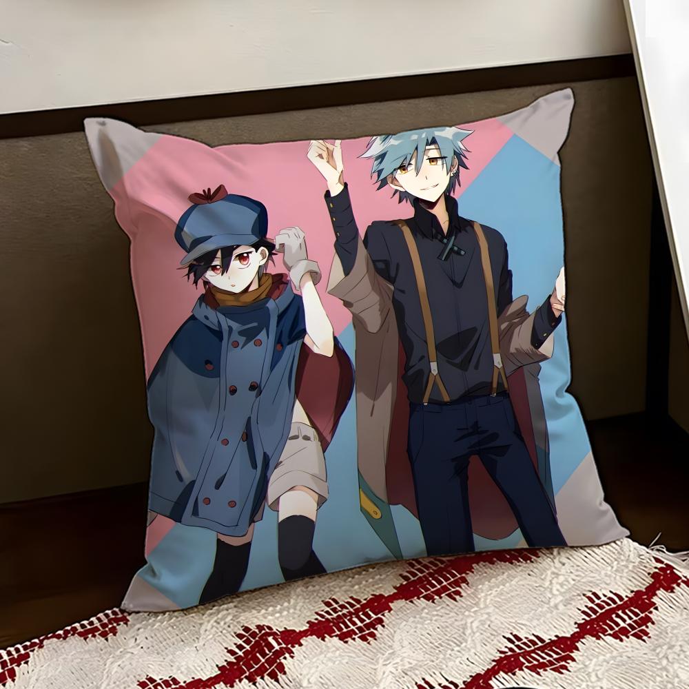 IIDINVADED Anime Cushion Cover Reversible Soft Durable Pillow Cover Home Car MultiScene Use for Daily Comfort