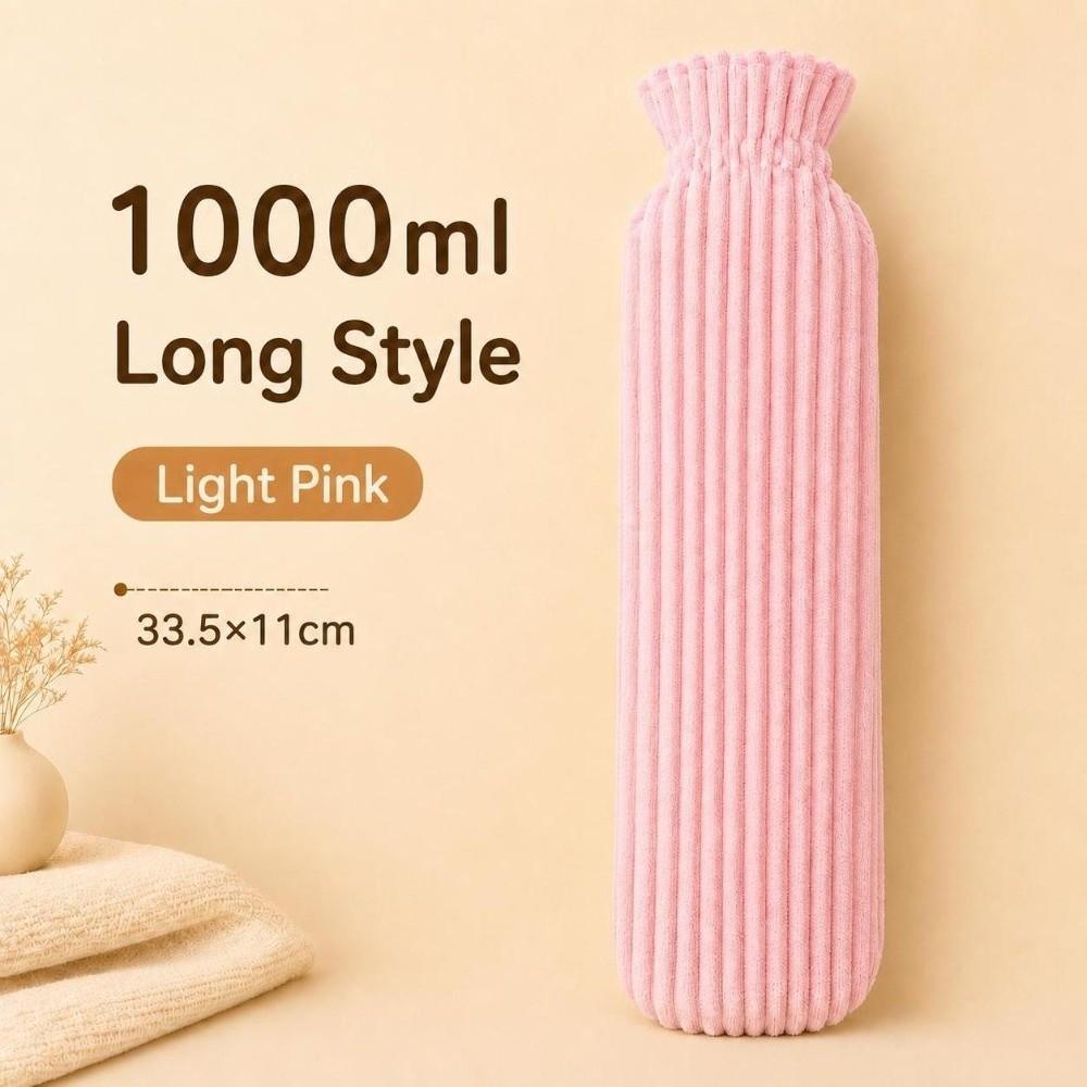 Extra Long Long Hot Water Bottle 500ml/1000ml/2500ml Warm Compress Heater  Winter Hand Warmer