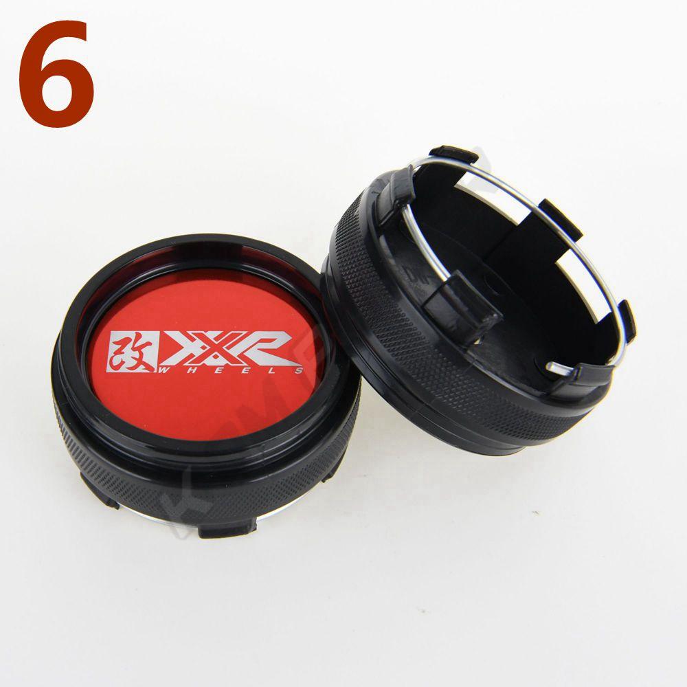 4PCS OD 66MM / ID 62MM Cap Sport Rim Cover XXR Logo Emblem Wheel Center Cap Wheel Hub Cap