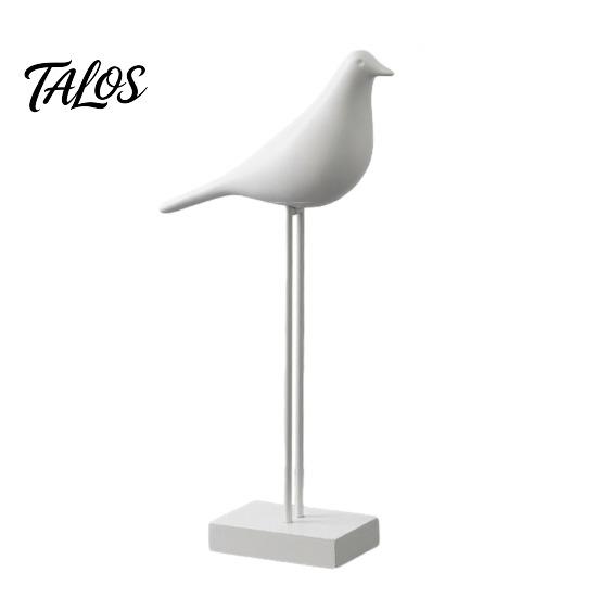Modern Interior Design Accents Black & White Bird Figurine, Minimalist Art Sculpture for TV Desk Accessories Cabinet Bookshelf Office Desk,