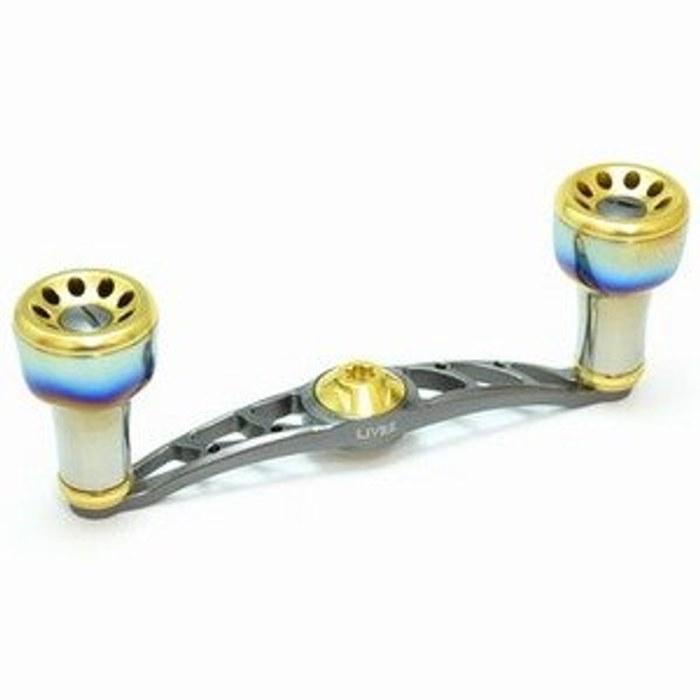 LIVRE FullComp Crank (Left Handle, for Shimano 100) (Gunmetal P + Gold G)