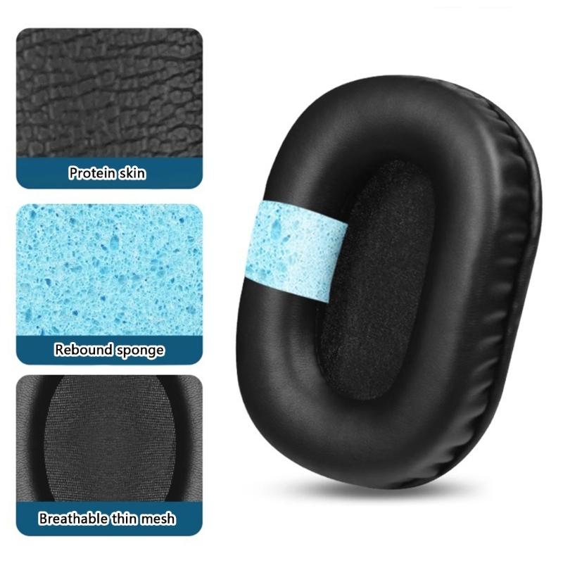 Replacement Protein Leather Earpads Ear Pad for TX301 Headphones Ear Cushions Earmuffs Ear Cover