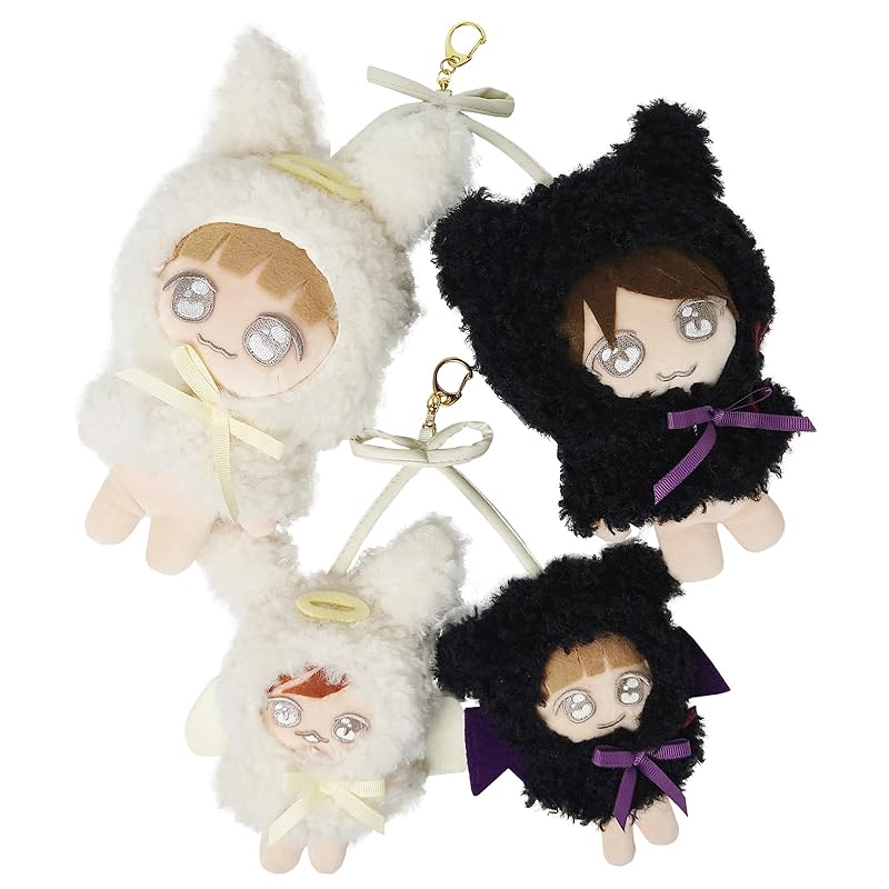 

[Cross Marbury] sewing clothes 10cm 15cm poncho key ring charm Oshikatsu angel and devil Dress up Sewing activities stuffed toy kpopdoll South Korea