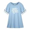 Korean-Style Maternity Summer T-Shirt and Mid-Length Dress Two-Piece Set