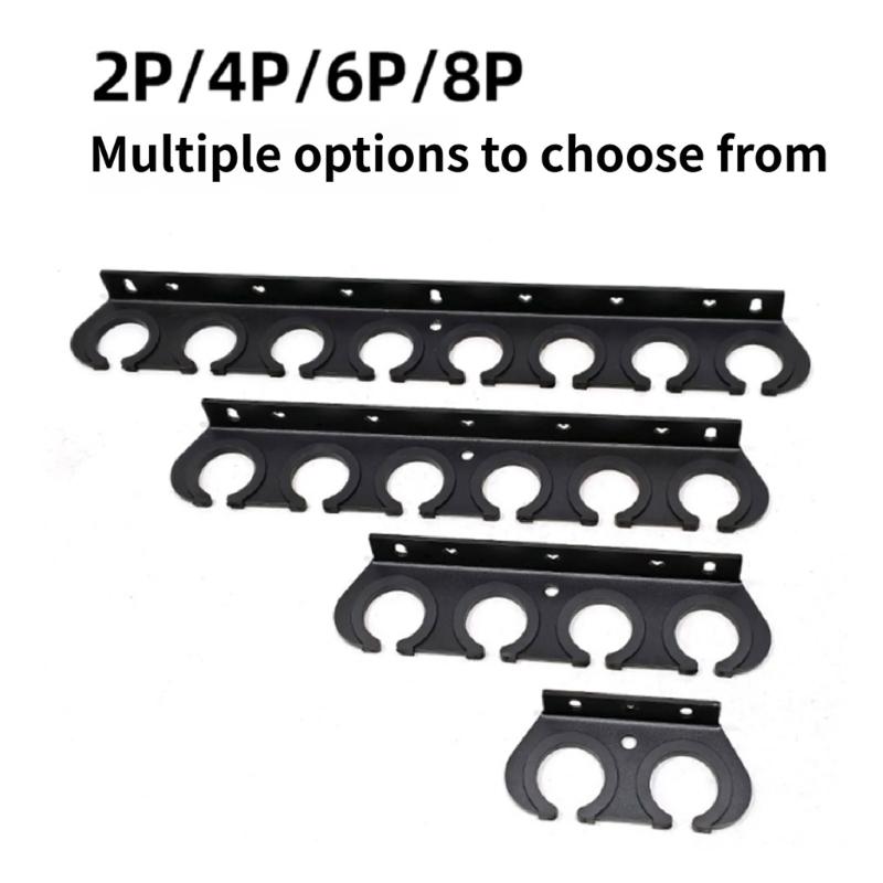 Shockproof Wall Mount Holder for Various Models Microphones Storage Organizers Holds 2/4/6/8 Microphone for Mic Stand