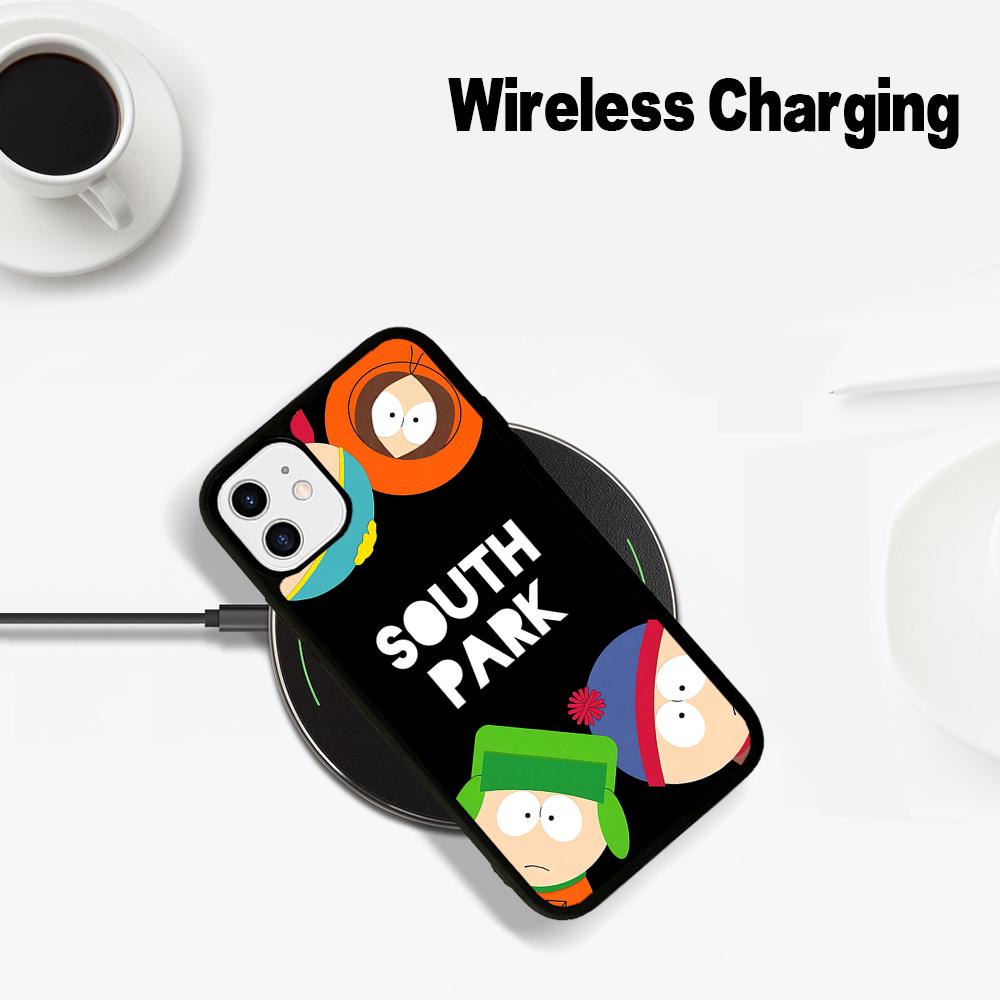 Cartoon Funny S-South-P-Park Phone Case Magesafe Magnetic Wireless Charge Case For IPhone 16 11 12 13 14 15 Pro Max Plus Mini